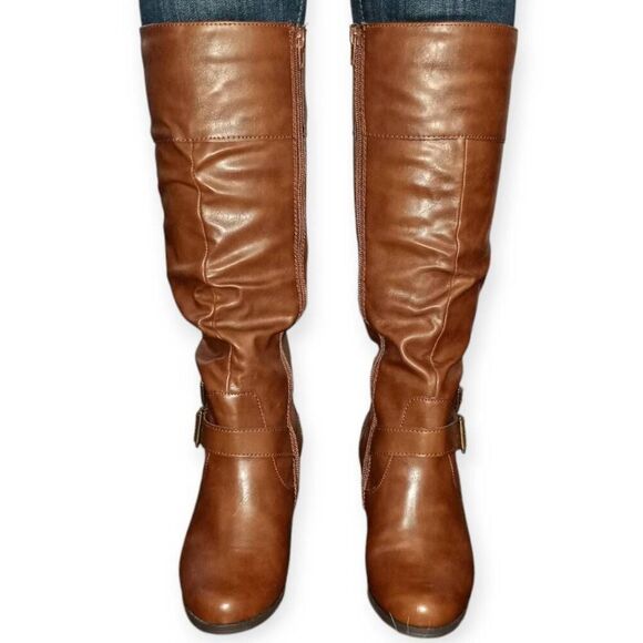 STYLE & CO. COGNAC RUDYY BOOTS SZ.6.5 NWOT. - Picture 2 of 8